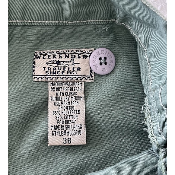 Weekender Men's Trader Cargo Shorts 38 Green Comfort Back-Elastic 6 Pockets‎ - Picture 4 of 11